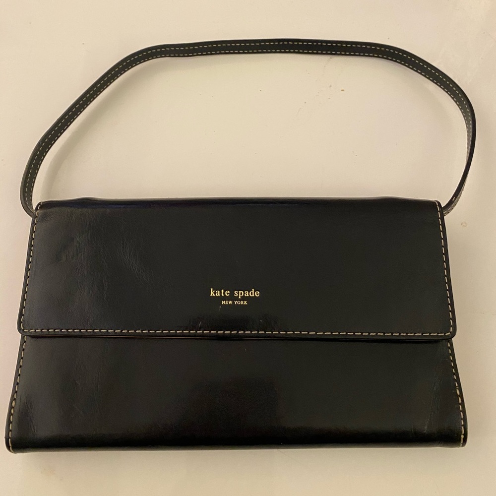 Kate Spade Black Purse/Wallet w Detachable Strap